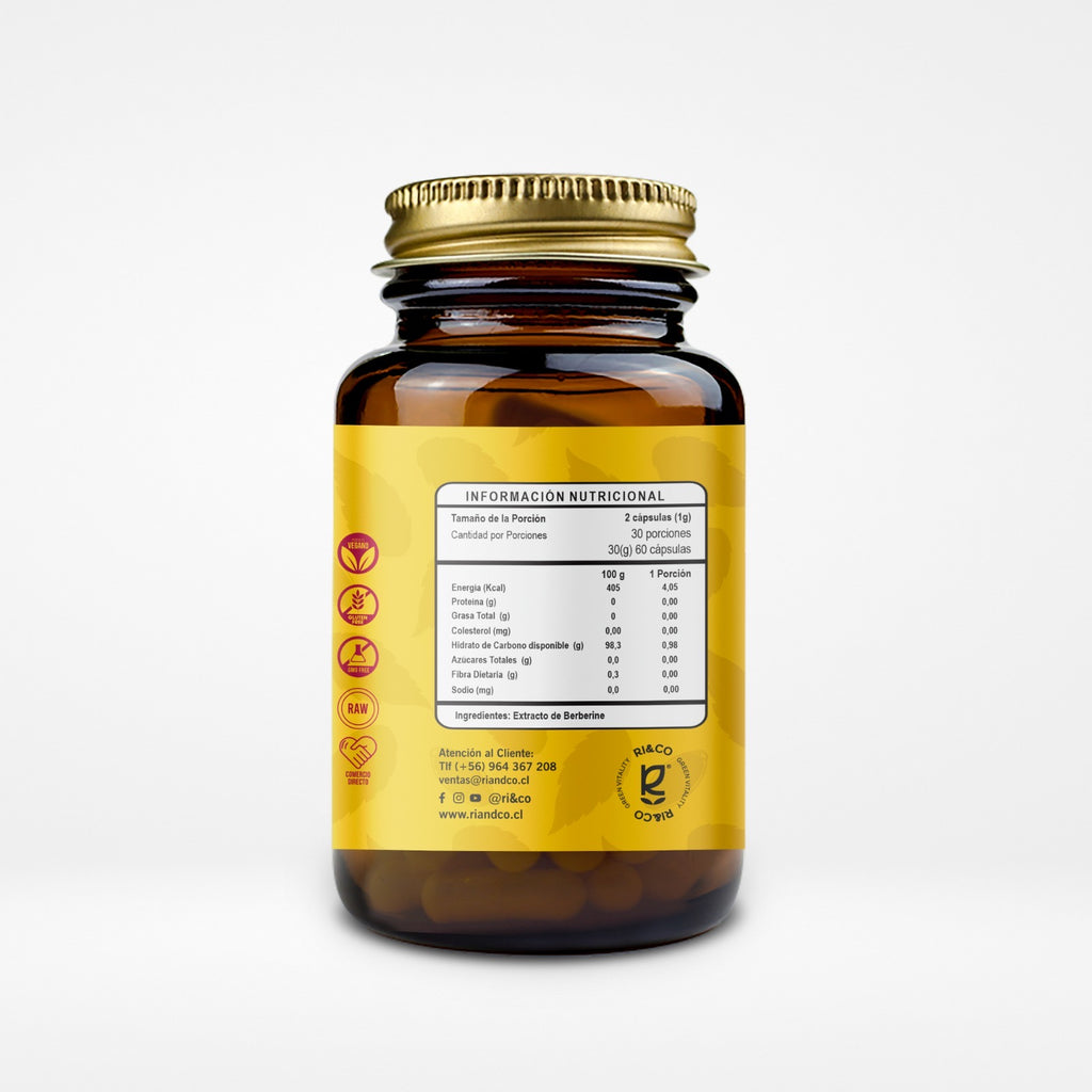 Berberine (Berberina) 60 Cápsulas