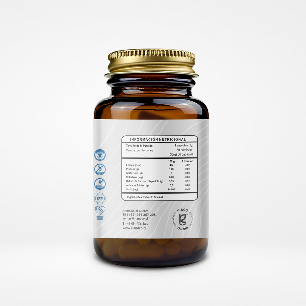Shilajit 60 Cápsulas