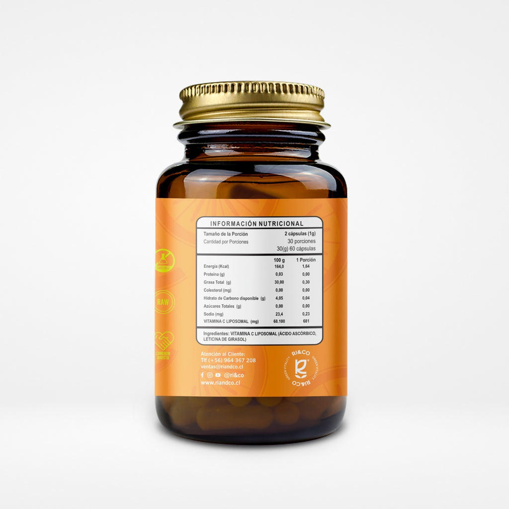 Vitamina C Liposomal 500 mg 60 Cápsulas