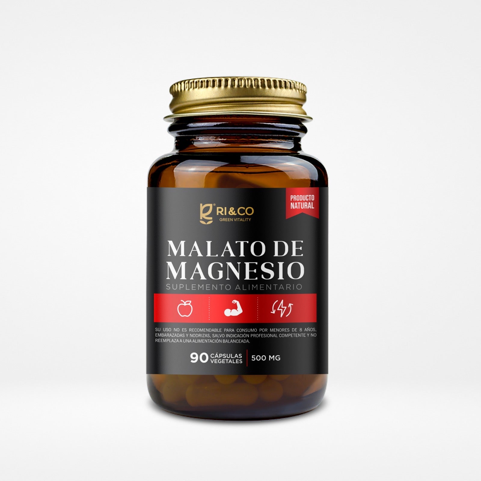 Malato de Magnesio 90 Cápsulas Ri&Co