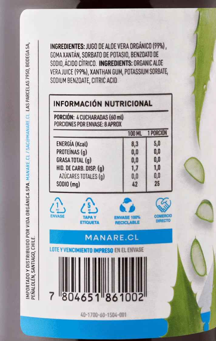 Aloe Vera Gel 473ml Manare