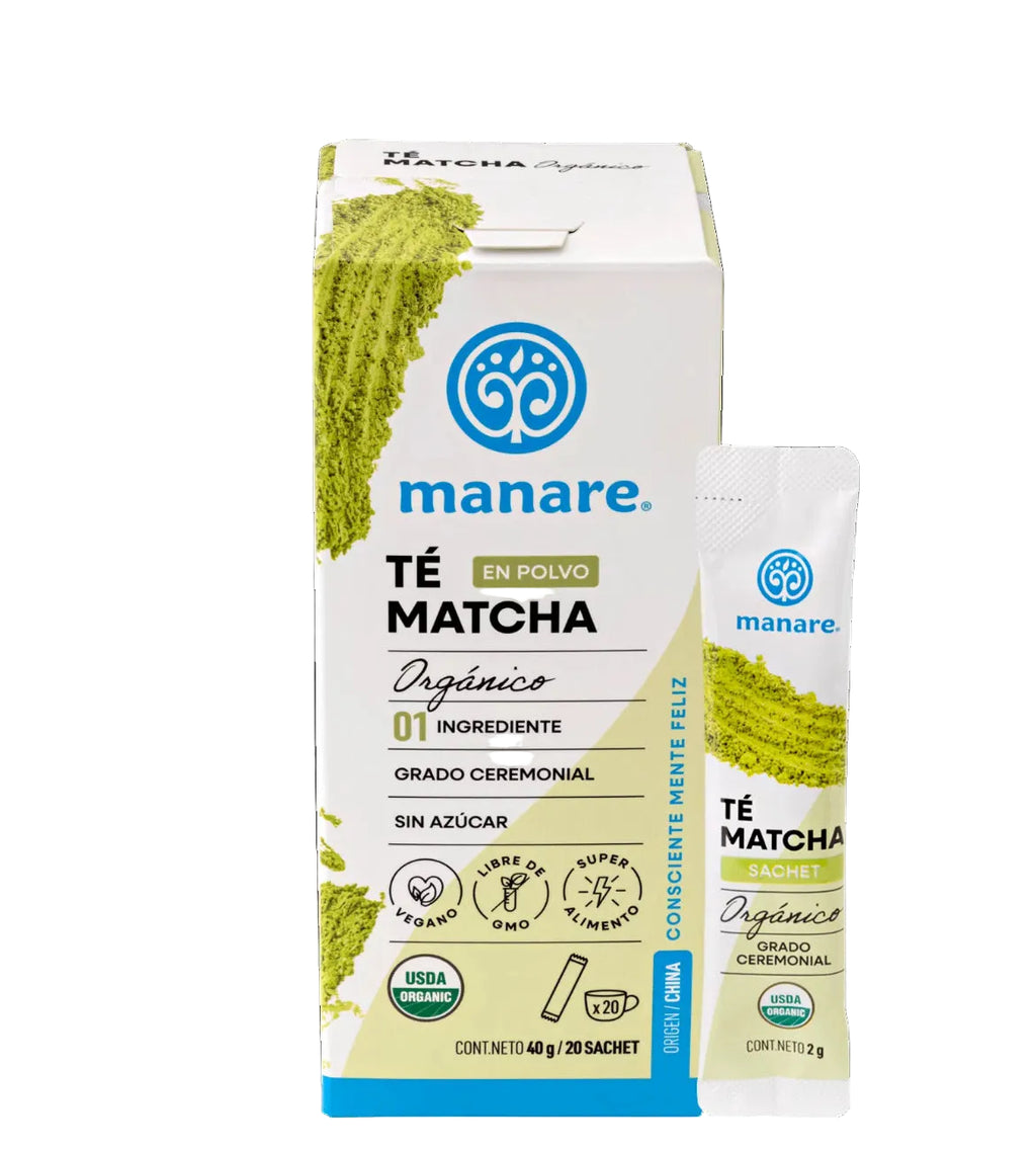 Té Matcha Sachet Orgánico 20 un Manare