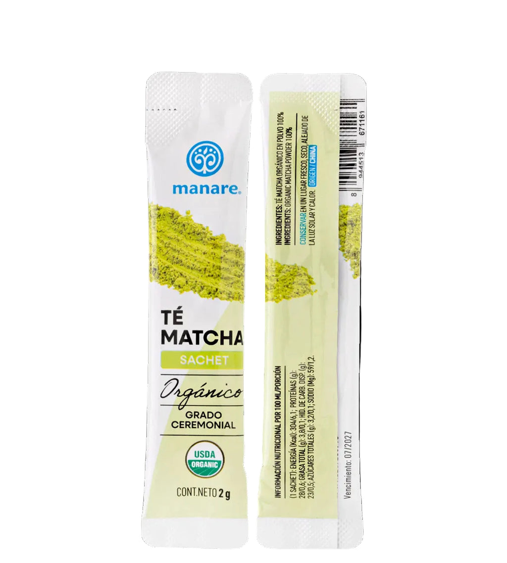 Té Matcha Sachet Orgánico 20 un Manare