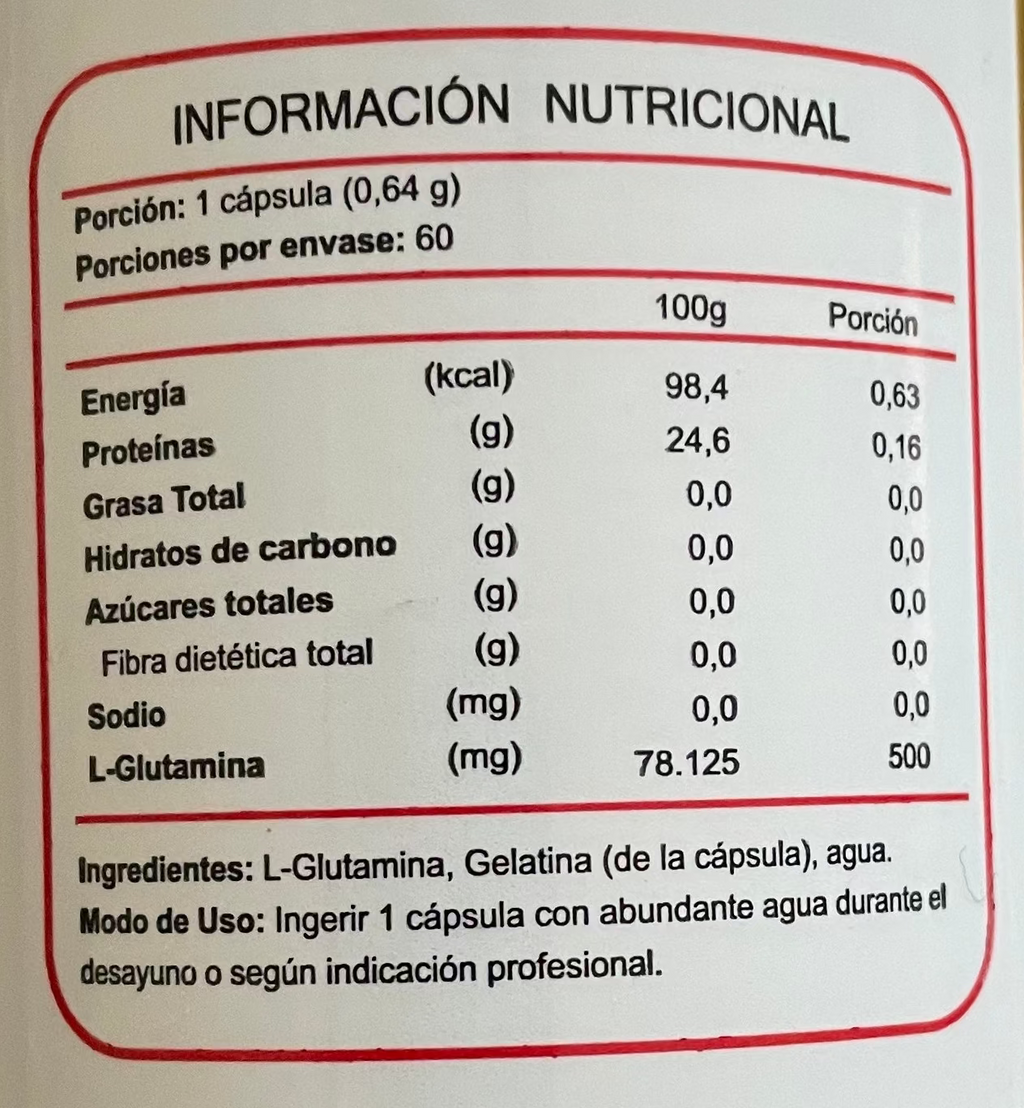 L-Glutamina FNL 60 Cápsulas