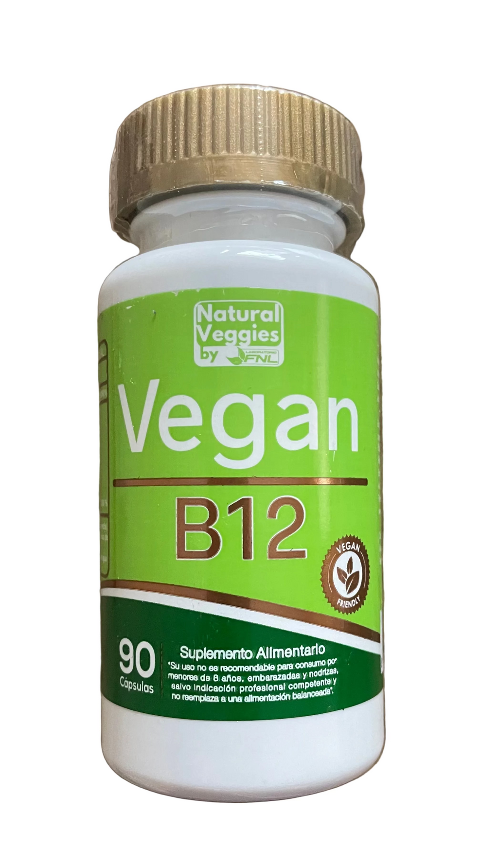 Vitamina B12 Vegana Natural Veggies 90 Cápsulas