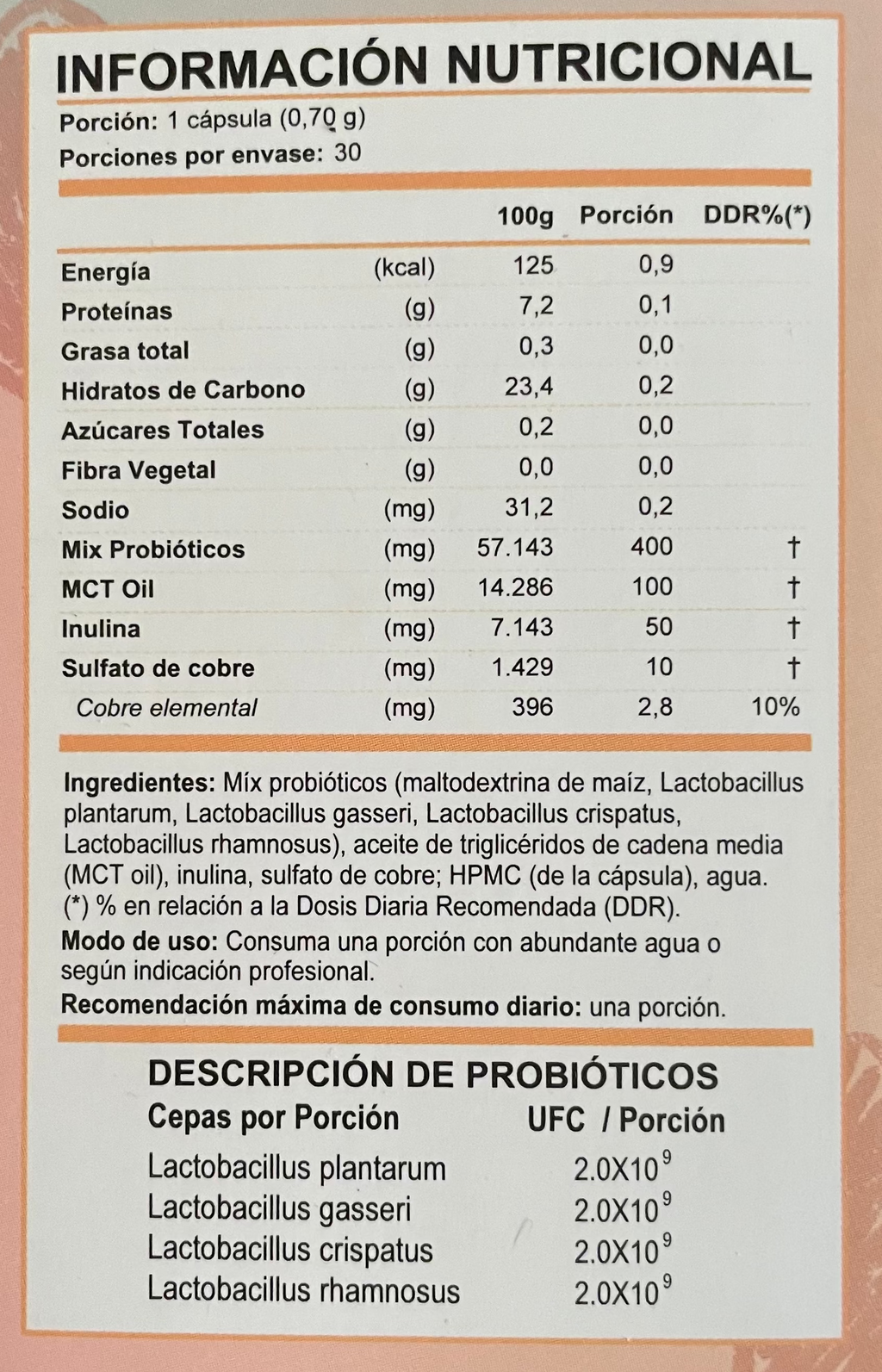 NutraFem ProbioFem FNL 30 Cápsulas