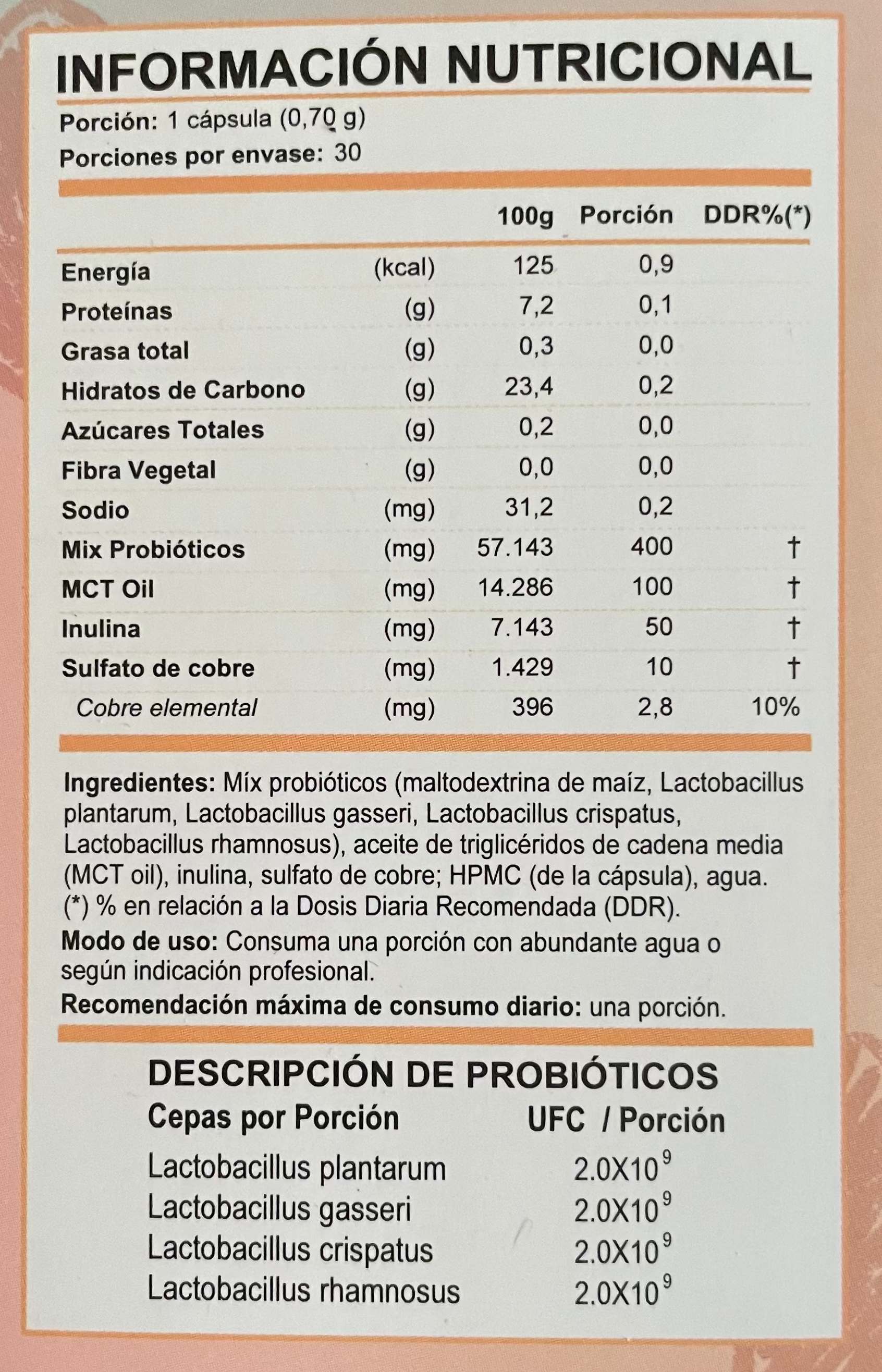 NutraFem ProbioFem FNL 30 Cápsulas