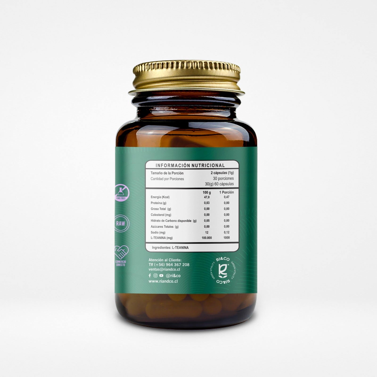 L-Theanine 60 Cápsulas