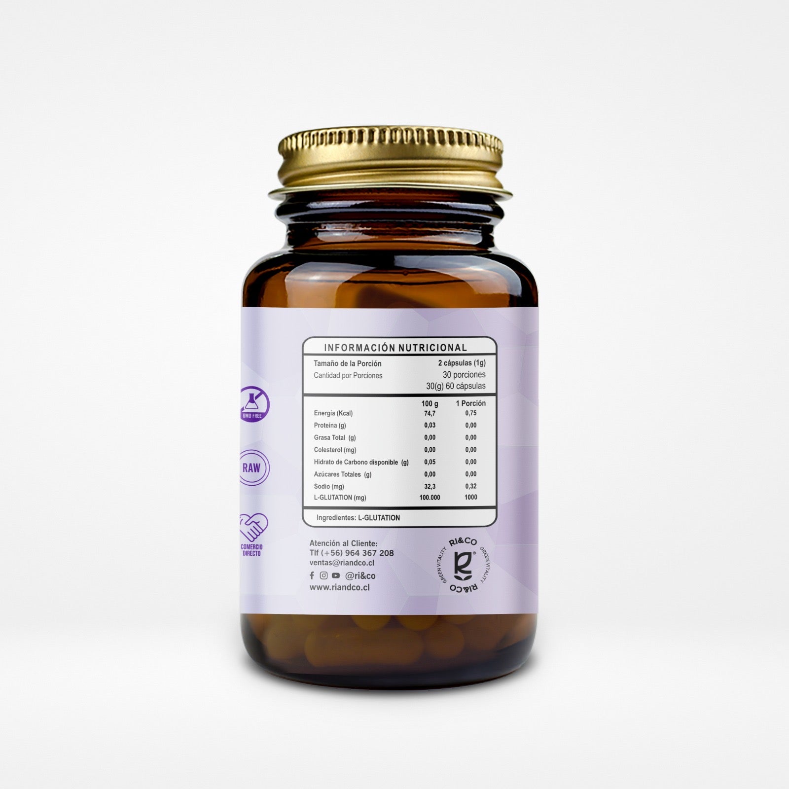 L-Glutathione 60 Cápsulas