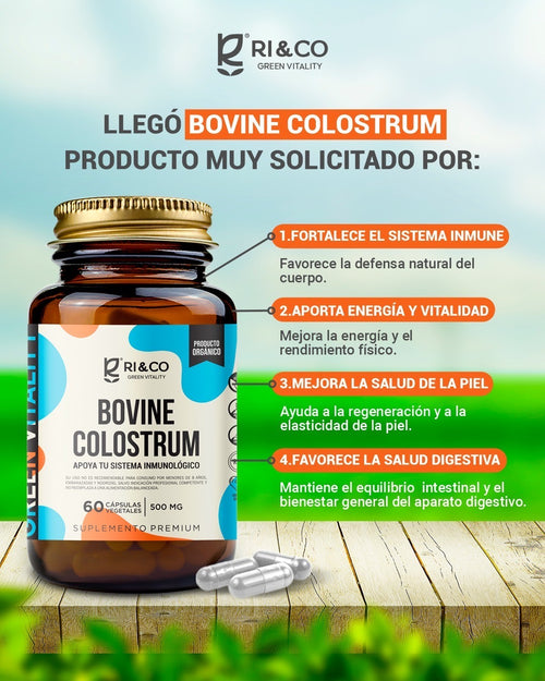 Bovine Colostrum (Calostro Bovino) 60 Cápsulas