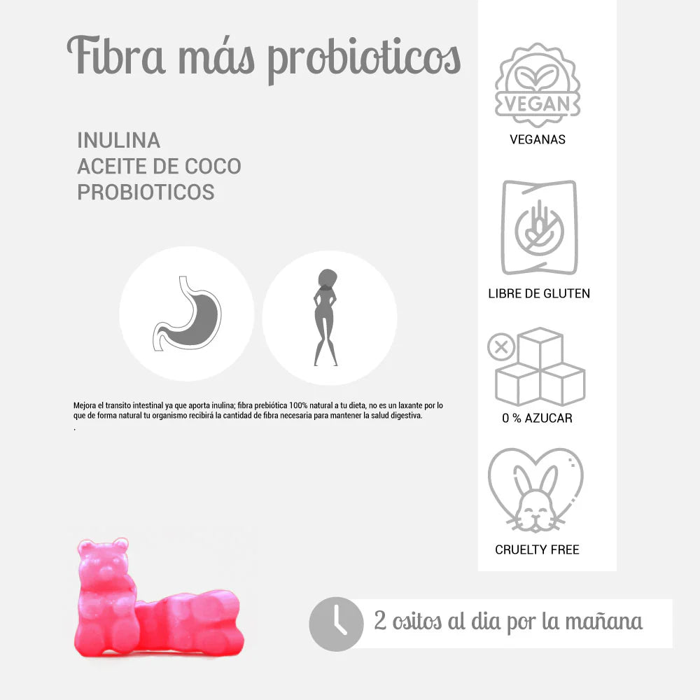 Fibra + Probiotico 60 Gomitas Perfect Bear