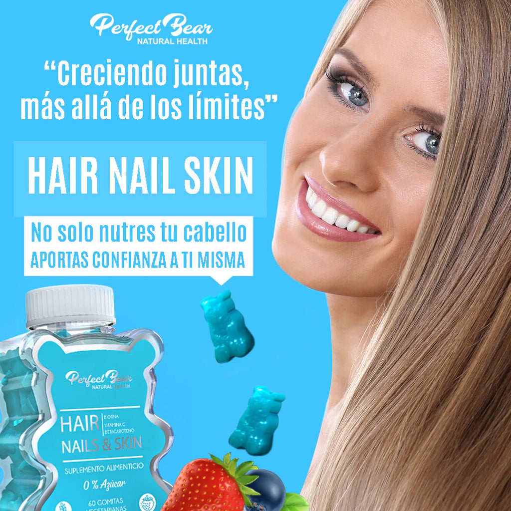Biotin+ Betacaroteno 60 Gomitas Perfect Bear