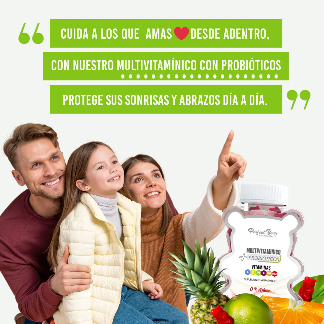 Multivitamico + Probiotico 60 Gomitas Perfect Bear