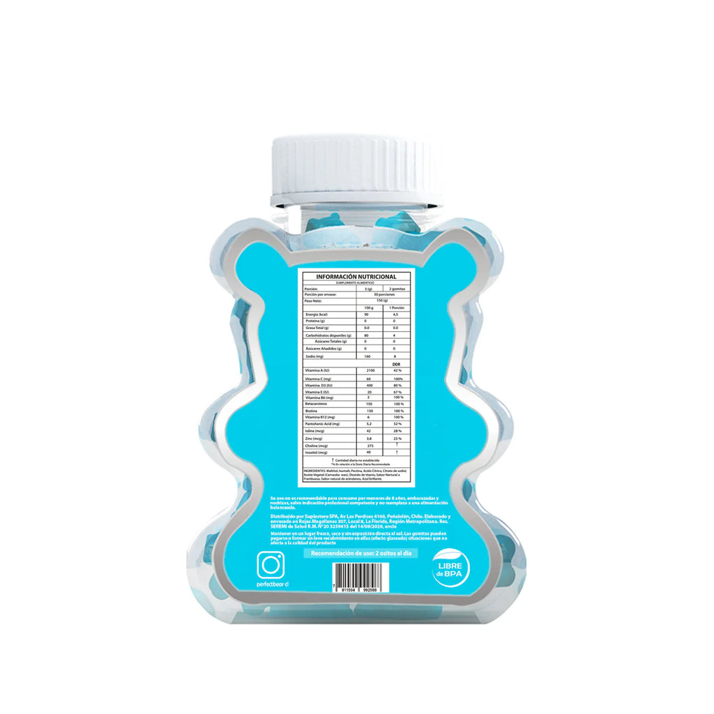 Biotin+ Betacaroteno 60 Gomitas Perfect Bear